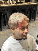 ポイントカラートリプルカラーかき上げスタイル