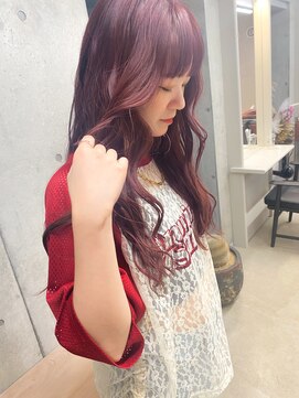 エウペ 渋谷(WEUPE) 斜めバング/グレージュカラー/デザインカラー/シルキーベージュ