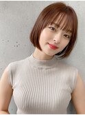 前髪 アンブレラカラー こなれミディ イメチェン ボブ