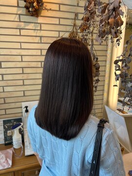 ジョリエス 目白店(Joliesse) 20代30代艶感ストレート♪髪質改善カラー暗色地毛風ブラウン