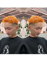 髪屋 紬 メンズ/メンズパーマ/メンズカット/オレンジカラー