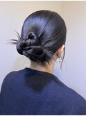 【Lilly渋谷】#ヘアセット#ヘアアレンジ#編み込み#シニヨン