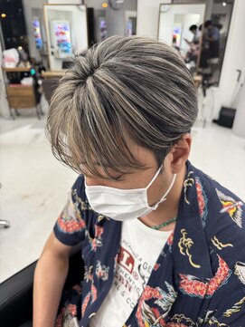 バース 梅田中崎町店(BIRTH) メンズハイライトバレイヤージュメッシュ