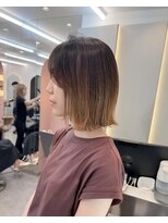 ロンドリゼル 札幌(Lond RiseL) オリーブグレー/前髪/ボブ/マロンベージュ/レイヤーカット/小顔