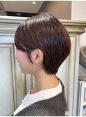 ショート×ほんのりオレンジブラウン
