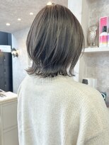 キャアリー(Caary)&nbsp;福山市美容室Caaryハイライト透明感グレージュカラーミディアム