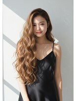 フュージョンファイブ(FUSION5) レイヤーロングベージュ20代30代40代くびれエクステ韓国ヘア