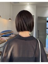 ファルファラ(farfara) 【farfara】切りっぱなしボブ/透明感グレージュ