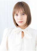 チェリーレッド顔周りレイヤー切りっぱなしo小山10代20代30代