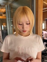 クティエ(Cuthie)&nbsp;#ボブ#ウルフボブ#顔まわりレイヤー#レイヤーボブ#20代#30代