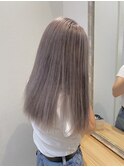 ブリーチカラー×ホワイトカラー×グレージュカラー×アリサ