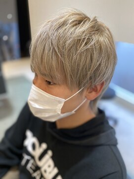 ネクストインバルサム 大和田店(NEXT in balsam) ショートマッシュレイヤーからのミルクグレージュ