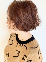 モリオフロムロンドン 原宿本店(morio from London) 【morio原宿】春スタイル ウェーブボブ オレンジブラウンカラー