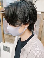 バイフィフス 原宿/表参道(by fifth)&nbsp;ハンサムショート/メンズミディアム/ラフパーマ/黒髪