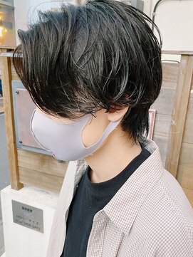 バイフィフス 原宿/表参道(by fifth) ハンサムショート/メンズミディアム/ラフパーマ/黒髪