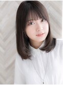 【ROMA銀座】暗髪/透明感/ダークラベンダーアッシュ/鎖骨ミディ