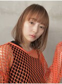 大人ボブ/外ハネボブ/ココアベージュ/小顔カット/髪質改善[登戸]