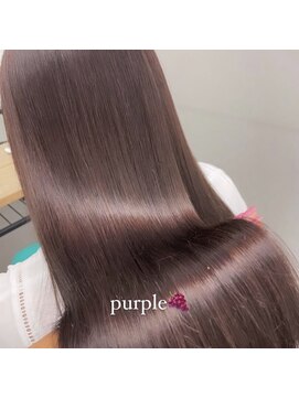 フォンズ(FONS) 大人気ブリーチなしカラー 艶カラー 韓国っぽパープルカラー