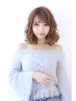 オーロ 緑地公園店(ORO)&nbsp;ローライトココアブラウン大人かわいいゆるふわシアーカラーボブ