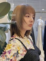 ヘアーアイスカルテット(HAIR ICI QUARTET)&nbsp;くびレイヤーエモージュ小顔バング大人ガー リー