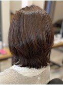 髪質改善トリートメントミルクティーベージュカラーくびれヘア