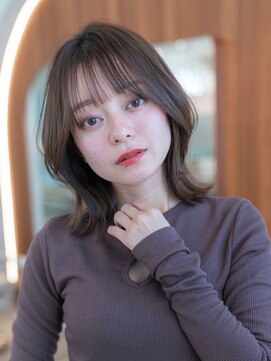 イオ 本厚木(io) レイヤーボブニュアンスカラーくびれ韓国ヘア小顔カット前髪