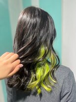 マティーナ ヘアー 池袋(Matina hair)&nbsp;【ライムグリーンインナー】20代30代40代50代
