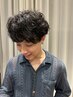 【men'sデザインカット】+高炭酸泉美肌スパシャン+眉カット☆￥9.300-→￥7800
