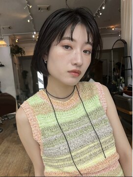 ベル 銀座並木通り店(Belle) 首元スッキリショートボブ×シースルーバング