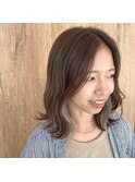 イヤリングカラー ホワイトシルバー