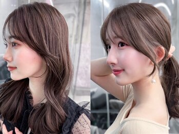 フィヴェント(Fivent)の写真/ヘア骨格診断士在籍◇理論化された似合わせ技術による《韓国風の顔周りレイヤーカット》で結んだ時も◎