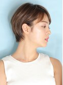 ショート・ボブ/面長/前髪あり/絶壁解消/30代/40代/50代/くびれ
