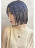 代々木駅/ブリーチなし/インナーカラー/酸性ストレート