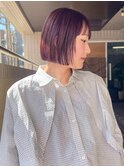 salon sea 岡本　ミニボブ ×ラベンダーカラー