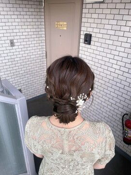 ソノ(sono) シニヨン ゆるふわシニヨン 参列ヘア