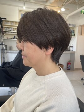 ハーツ(Heart's) 白髪ぼかし/イメチェンヘアスタイル/前髪カタログ/ショートボブ