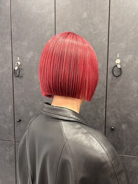 ヴィオットバイサロン(Viot by Salon) vivid RED ブリーチ1回～必須 ミニボブ