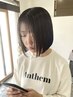 カット＋髪質改善前髪のみ縮毛矯正＋オージュアTr(東川口/浦和美園)
