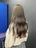 カット＋ブリーチ無しワンカラー＋Aujua4StepTR 