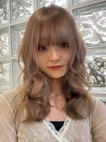 サンクプロジェクト(cinq PROJECT)&nbsp;韓国ヘア顔周りレイヤーミルクティーベージュグレージュカラー