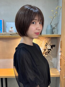 コミレ(COMILE) ショートボブ×オリーブベージュ