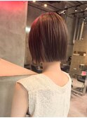 【ダブルカラー/ショートボブ】水光肌カラーも人気♪