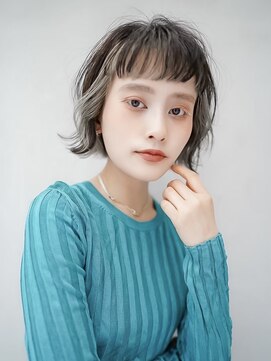 ギークス(GEEKS) 【GEEKS渋谷】オン眉ボブ/アンブレラカラー/初ブリーチ/秋カラー