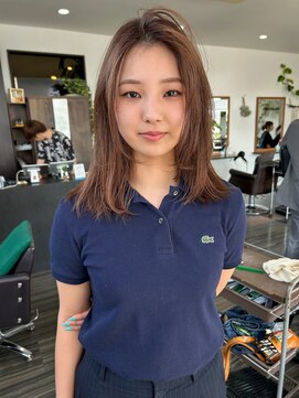 ヘアメイク エイト キリシマ(hair make No.8 kirishima) 大人レイヤー+ミディアムレイヤー