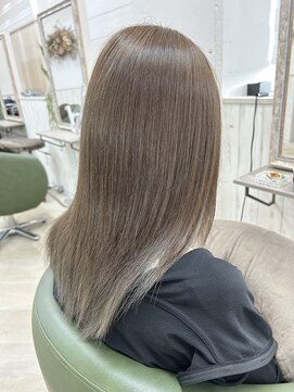 ルヴェール 北方店(LeVert) ハイトーンベージュ/髪質改善oggiottoトリートメント