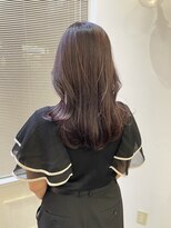ヘアーアイスカルテット(HAIR ICI QUARTET) 大人可愛い◎ミディアム韓国風ピンクラベンダー小顔