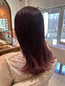 スペックホルダーミミ(Spec Holder mimi) グラデーションピンク10.30デザインカラー