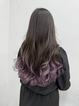 ノーバル バイ シエスタ 池袋(NoVal by siesta) ペールパープル × グラデーション