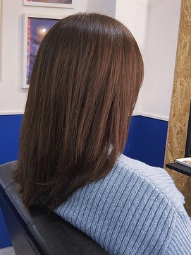 オーダー:ブリーチの部分と地毛の部分馴染ませて