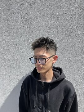 フェード×ツイストパーマ